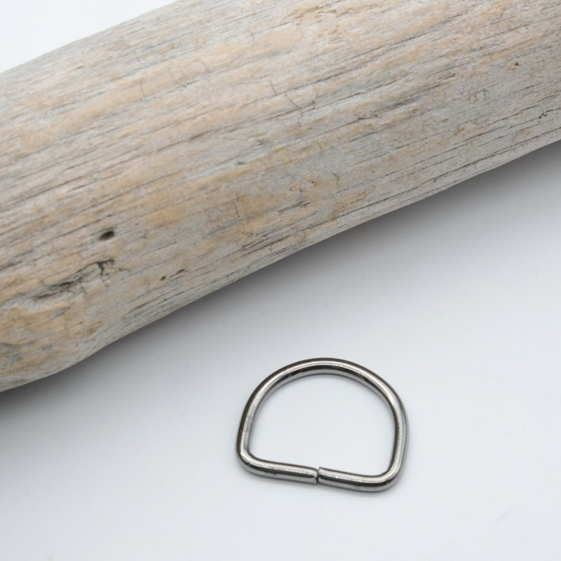 20mm Half-Round Grommet, Gunmetal - Maison Klem
